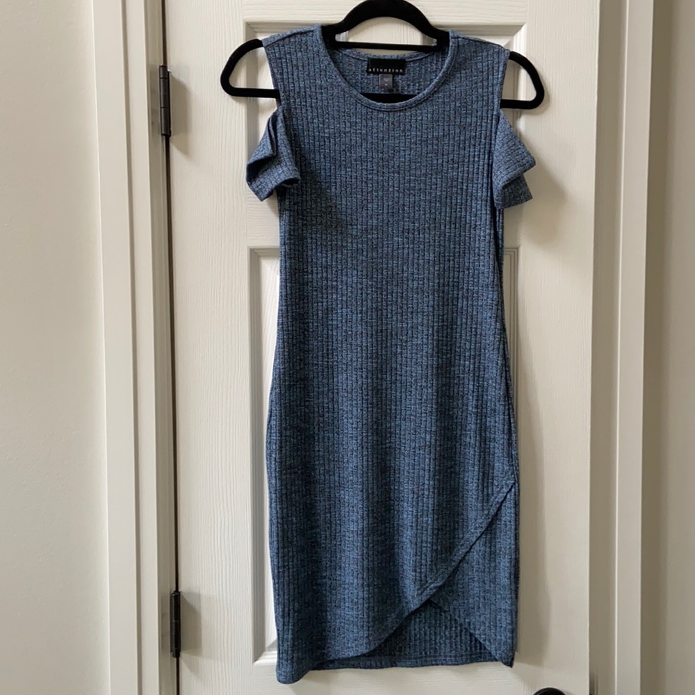 Cold Shoulder Knit Dress